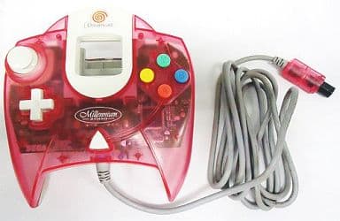 Dreamcast - Video Game Accessories - Game Controller (ドリームキャスト・コントローラ ミレニアムモデル(パッションピンク)) - No Box No Manual