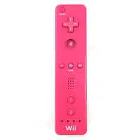 Wii - Video Game Accessories - Game Controller - Wii Remote Jacket (Wiiリモコン pink[リモコンジャケット同梱版](本体単品/付属品無) (箱説なし)) - No Box No Manual