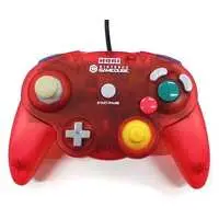 NINTENDO GAMECUBE - Game Controller - Video Game Accessories (ホリパッドキューブ(クリアレッド))