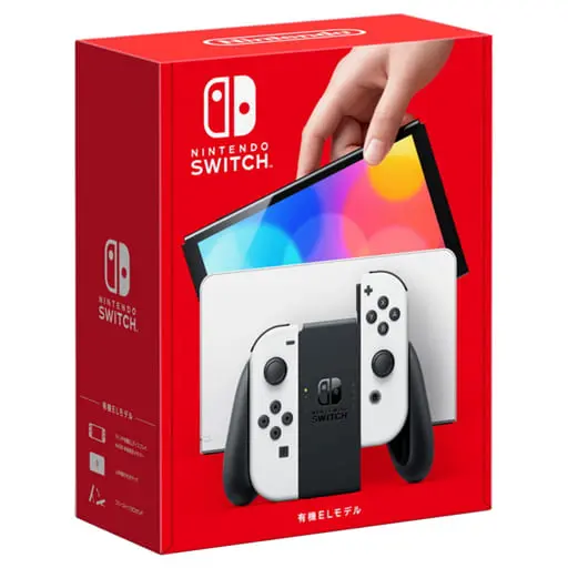 Nintendo Switch - Video Game Console (Nintendo Switch本体(有機ELモデル) Joy-Con(L/R)ホワイト(状態：セーフティガイド欠品、箱(内箱含む)状態難))