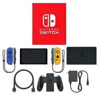 Nintendo Switch - Video Game Console (Nintendo Switch本体(有機ELモデル)カラーカスタマイズ/Joy-Con(L)ブルー(R)ネオンオレンジ/Joy-Conストラップ：ブラック)