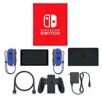 Nintendo Switch - Video Game Console (Nintendo Switch本体(有機ELモデル)カラーカスタマイズ/Joy-Con(L/R)ブルー/Joy-Conストラップ：ブラック)