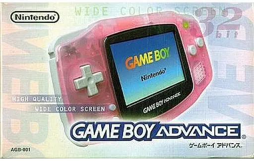 GAME BOY ADVANCE - Video Game Console (ミルキーピンク)★ゲームボーイアドバンス本体)
