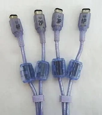 GAME BOY ADVANCE - Game Link Cable - Video Game Accessories (対戦ケーブル GBA 4人用 [クリアブルー])