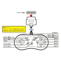 SUPER Famicom - Game Controller - Video Game Accessories (連射コントローラー16 ホワイトレッド (SFC互換機))