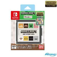Nintendo Switch - Card Pocket 24 - Case - Video Game Accessories - MINECRAFT