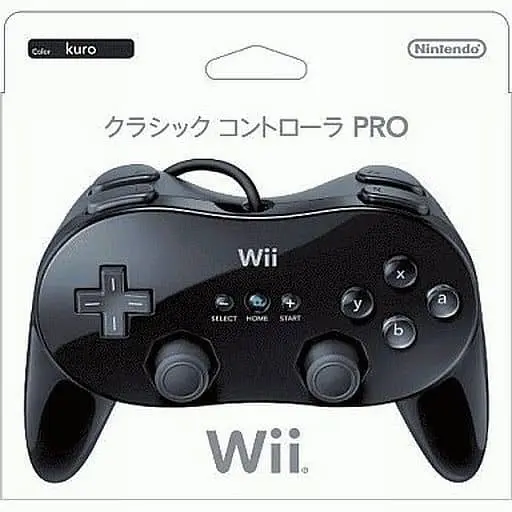 Wii - Game Controller - Video Game Accessories (クラシックコントローラPRO(黒))