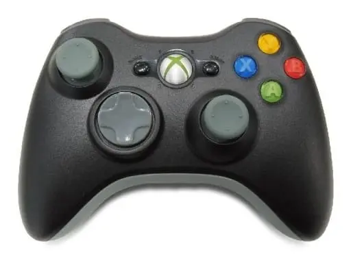 Xbox 360 - Video Game Accessories - Game Controller (ワイヤレスコントローラ [ブラック](状態：電池パック欠品)) - No Box No Manual