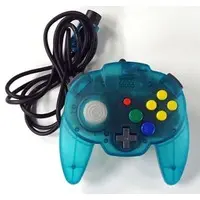 NINTENDO64 - Game Controller - Video Game Accessories (ホリパッドミニ64(オーシャンブルー))