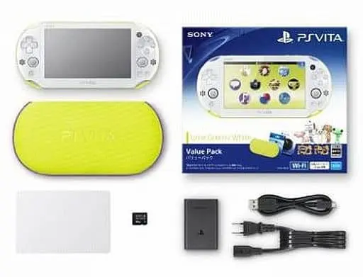 PlayStation Vita - Video Game Console (PSVita本体 バリューパック ライムグリーン・ホワイト[PCHJ-10014])