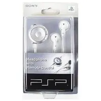 PlayStation Portable - Earphone - Video Game Accessories (リモコン付ヘッドホン ホワイト)