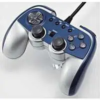 PlayStation 2 - Game Controller - Video Game Accessories (アナログ連射コントローラ2 ブルー＆シルバー)