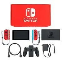 Nintendo Switch - Video Game Console (Nintendo Switch本体 カラーカスタマイズ /Joy-Con(L/R)レッド/Joy-Conストラップ：ネオンレッド・ネオンブルー)