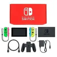 Nintendo Switch - Video Game Console (Nintendo Switch本体 カラーカスタマイズ /Joy-Con(L)ネオングリーン(R)ネオンイエロー/Joy-Conストラップ：ネオンピンク/ネオンブルー)