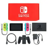 Nintendo Switch - Video Game Console (Nintendo Switch本体 カラーカスタマイズ /Joy-Con(L)ネオンイエロー(R)ネオンピンク/Joy-Conストラップ：ネオングリーン/ネオンブルー)