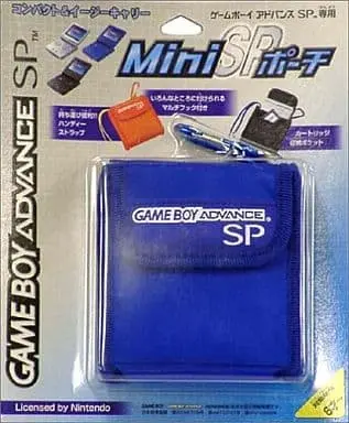 GAME BOY ADVANCE - Pouch - Video Game Accessories (GBASP用MiniポーチSP(ブルー))