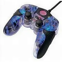 PlayStation 2 - Game Controller - Video Game Accessories (CYBER・アナログコントローラ光＜ブルーライト＞)