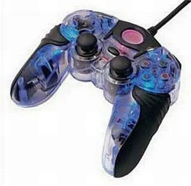 PlayStation 2 - Game Controller - Video Game Accessories (CYBER・アナログコントローラ光＜ブルーライト＞)