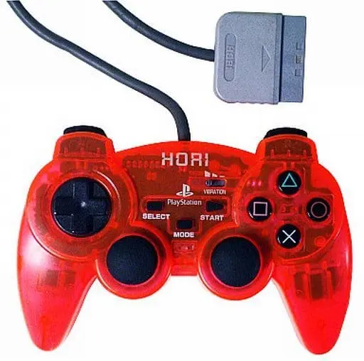 PlayStation - Game Controller - Video Game Accessories (アナログ振動パッド(トロピカルレッド))