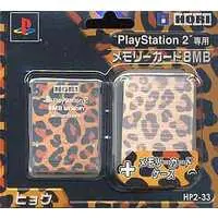 PlayStation 2 - Memory Card - Video Game Accessories (Playstation2 専用メモリーカード(8MB)豹柄)