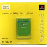 PlayStation 2 - Memory Card - Video Game Accessories (Playstation2 専用メモリーカード(8MB)レモン・イエロー)