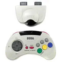 SEGA SATURN - Video Game Accessories (コードレスパッドセット (グレー)[HSS-0116])