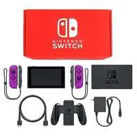 Nintendo Switch - Video Game Console (Nintendo Switch本体 カラーカスタマイズ [2019年8月モデル]/Joy-Con(L/R)ネオンパープル/Joy-Conストラップ：ブラック)