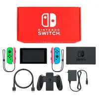Nintendo Switch - Video Game Console (Nintendo Switch本体 カラーカスタマイズ /Joy-Con(L)ネオングリーン(R)ネオンブルー/Joy-Conストラップ：ネオンピンク)