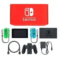 Nintendo Switch - Video Game Console (Nintendo Switch本体 カラーカスタマイズ /Joy-Con(L)ネオングリーン(R)ネオンブルー/Joy-Conストラップ(L)ネオングリーン(R)ネオンブルー)