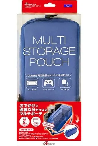 Nintendo Switch - Pouch - Video Game Accessories (マルチ収納ポーチ ブルー (Switch用))