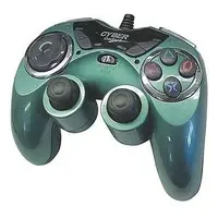 PlayStation 2 - Game Controller - Video Game Accessories (アナログ連射コントローラ メタリックグリーン)