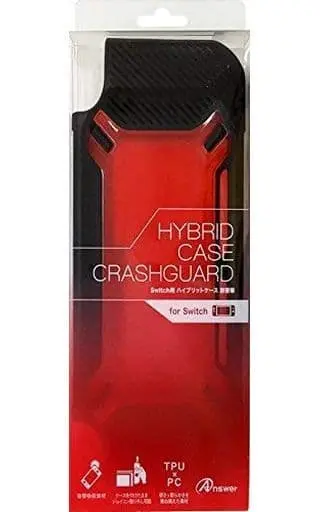 Nintendo Switch - Case - Video Game Accessories (ハイブリッドケース  耐衝撃 レッド (Switch用))