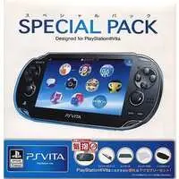 PlayStation Vita - Video Game Console (PlayStation Vita本体 SPECIAL PACK<<Wi-Fiモデル>>(クリスタル・ブラック)[PCH-1100 AB01])