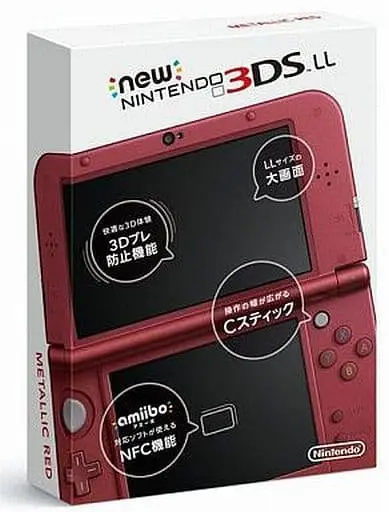 Nintendo 3DS - Nintendo 3DSLL (Newニンテンドー3DSLL本体 メタリックレッド)
