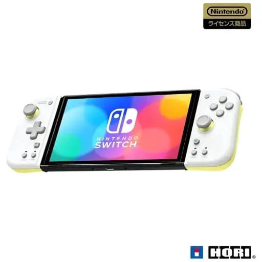 Nintendo Switch - Video Game Accessories (グリップコントローラー FIT ライトグレー×イエロー)