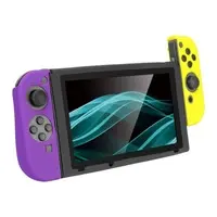 Nintendo Switch - Cover - Video Game Accessories (シリコングリップSW イエロー×パープル (Switch用))