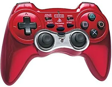 PlayStation 2 - Game Controller - Video Game Accessories (アナログ振動パッド2 TURBO [レッド])