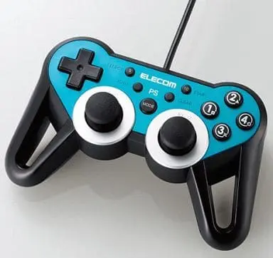 PlayStation 3 - Game Controller - Video Game Accessories (エレコム USBゲームパッド (ブルー))