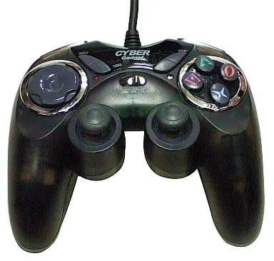 PlayStation 2 - Game Controller - Video Game Accessories (CYBER・アナログ連射コントローラ シャドーブラック)