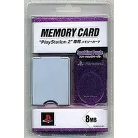 PlayStation 2 - Memory Card - Video Game Accessories (PlayStation2 専用MEMORY CARD(8MB) スパークリングパープル)