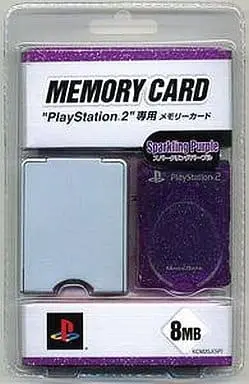 PlayStation 2 - Memory Card - Video Game Accessories (PlayStation2 専用MEMORY CARD(8MB) スパークリングパープル)