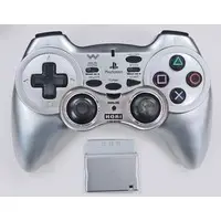 PlayStation 2 - Game Controller - Video Game Accessories (ワイヤレスアナ振2ターボ メタルシルバー)