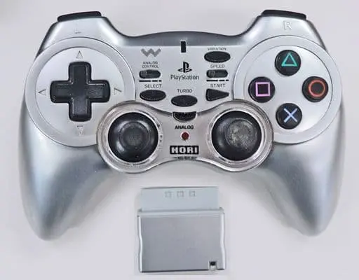 PlayStation 2 - Game Controller - Video Game Accessories (ワイヤレスアナ振2ターボ メタルシルバー)