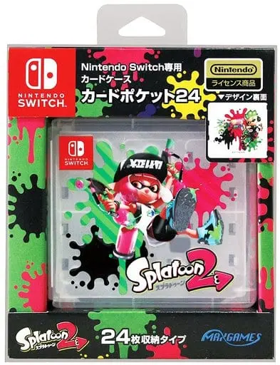 Nintendo Switch - Card Pocket 24 - Case - Video Game Accessories - Splatoon