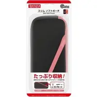 Nintendo Switch - Pouch - Video Game Accessories (スリムソフトポーチ ブラックコーラル)