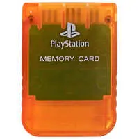 PlayStation - Memory Card - Video Game Accessories (メモリーカード(キャンディー・オレンジ))