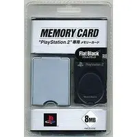 PlayStation 2 - Memory Card - Video Game Accessories (PlayStation2専用 MEMORY CARD フラットブラック)