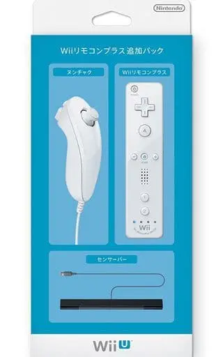 Wii - Game Controller - Video Game Accessories (Wiiリモコンプラス 追加パック(shiro))