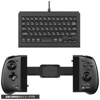 Nintendo Switch - Game Controller - Video Game Accessories (USBキーボード付き ダブルスタイルコントローラー ブラック)