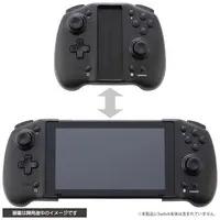 Nintendo Switch - Game Controller - Video Game Accessories (USBキーボード付き ダブルスタイルコントローラー ブラック)